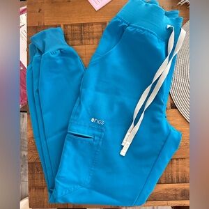 Figs women's Extreme Blue High Waisted Zamora™ - Jogger Extremes Scrub Pants